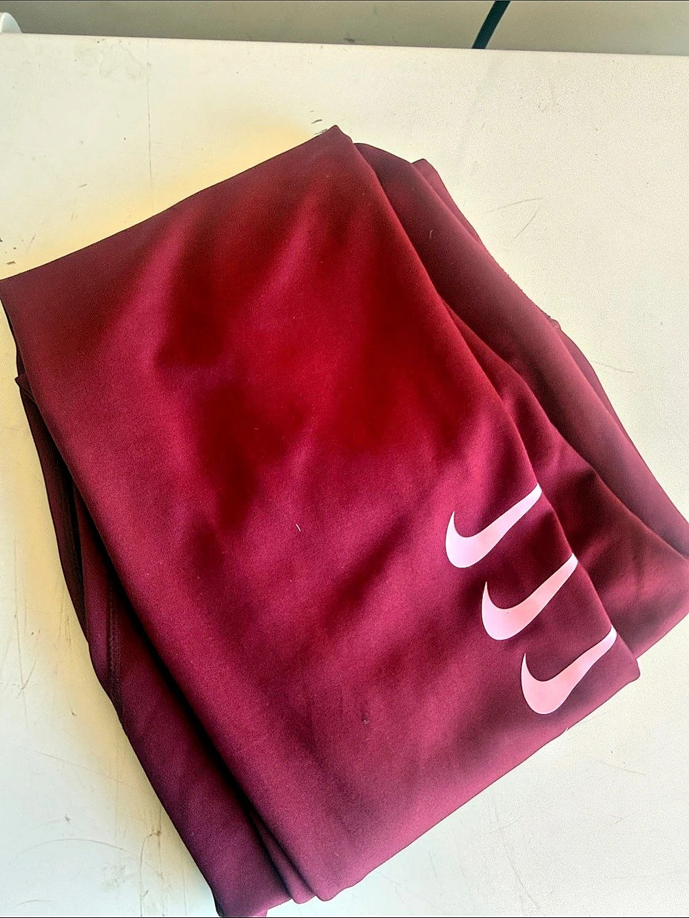 Nike One Dri-FIT High-Waisted 7/8 Leggings Burgundy